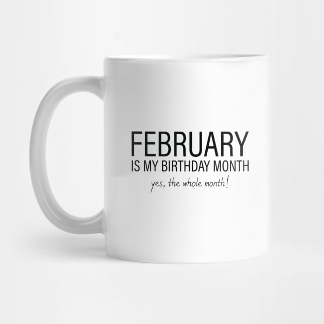 February My Birthday Month, February Birthday Shirt, Birthday Gift Unisex, Aquarius and Pisces Birthday, Girl and Boy Gift, February Lady and Gentleman Gift, Women and Men Gift by Inspirit Designs